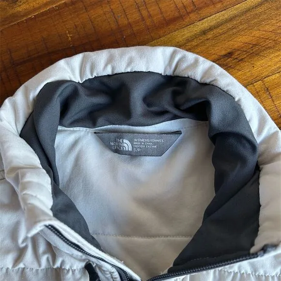 The North Face Mountain Quilted Half Zip Pullover Sweatshirt Beige Size S