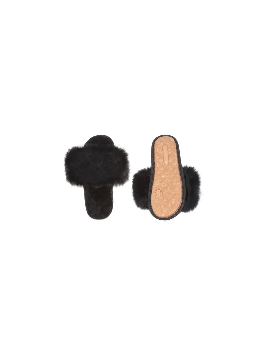 The Soho Fox Fur and Shearling Slipper