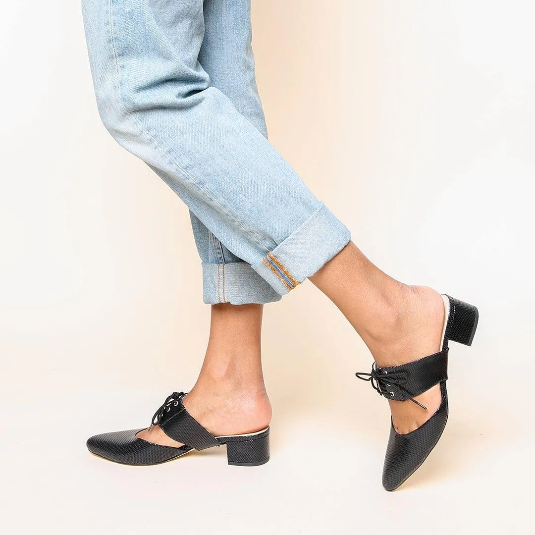 Tilda in Rattlesnake Black