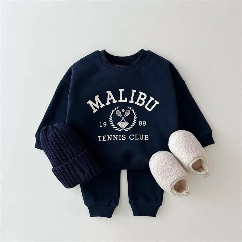 Toddler Boys MALIBU sweat suit-Slippers not included