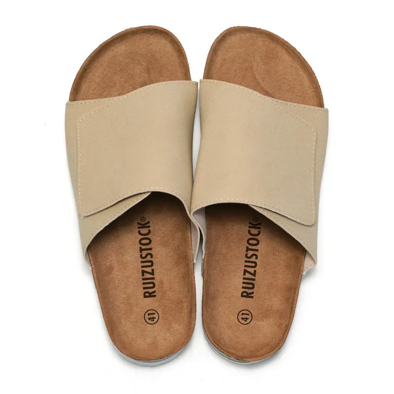 Trendy Men's Cork Slippers for Beach & Leisure