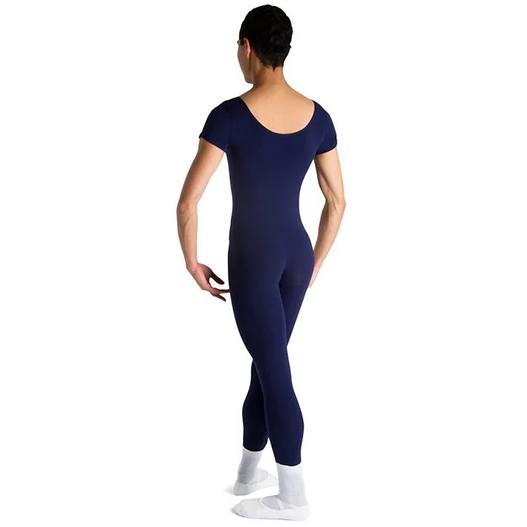 U3472M - Bloch Matt Scoop Neck Cap Sleeve Mens Unitard