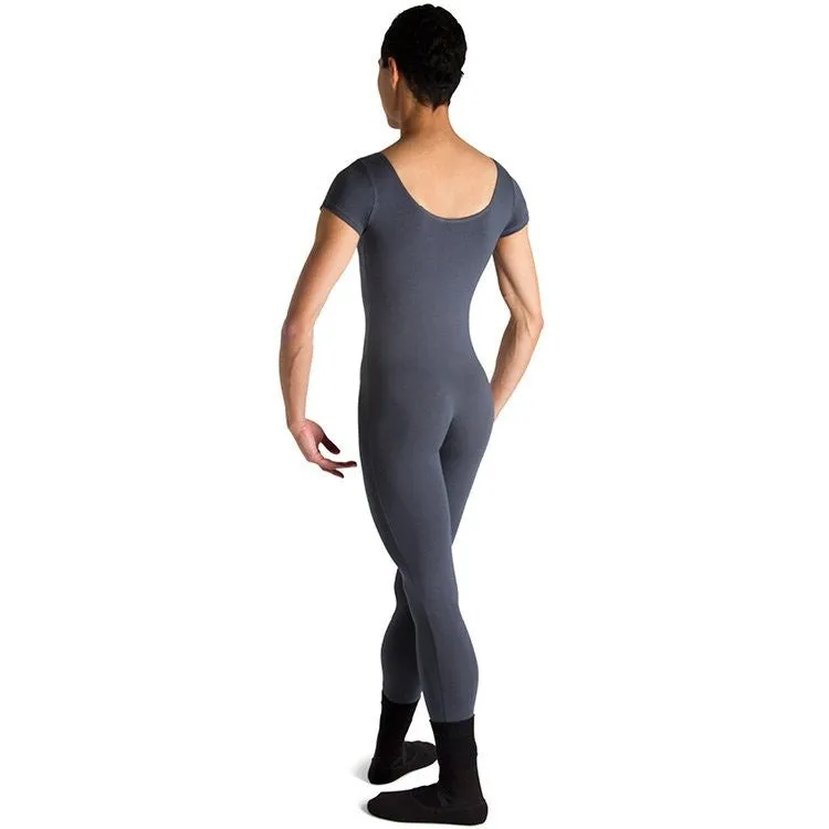 U3472M - Bloch Matt Scoop Neck Cap Sleeve Mens Unitard