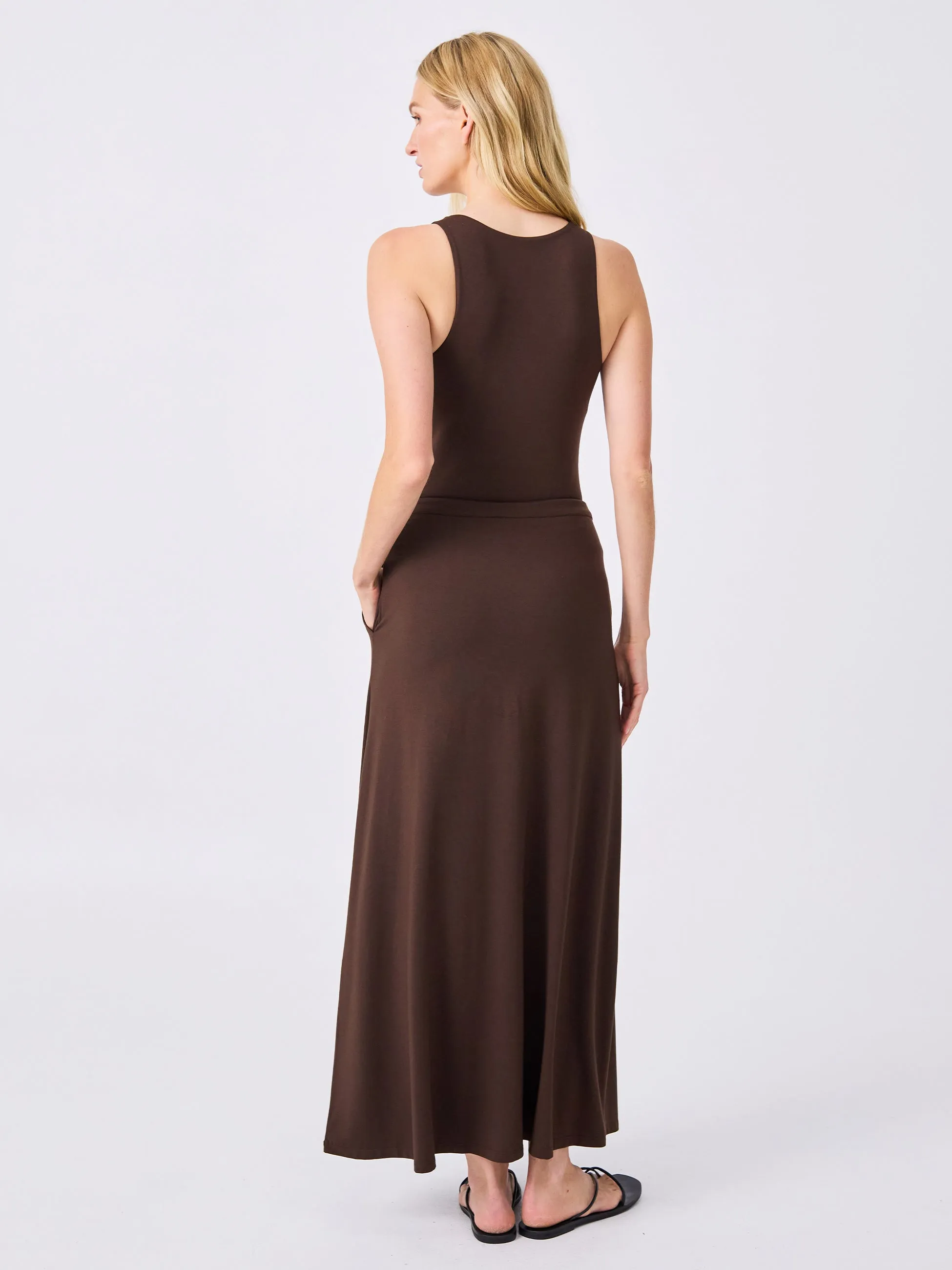 Ultimate Maxi Skirt  - Coffee Bean