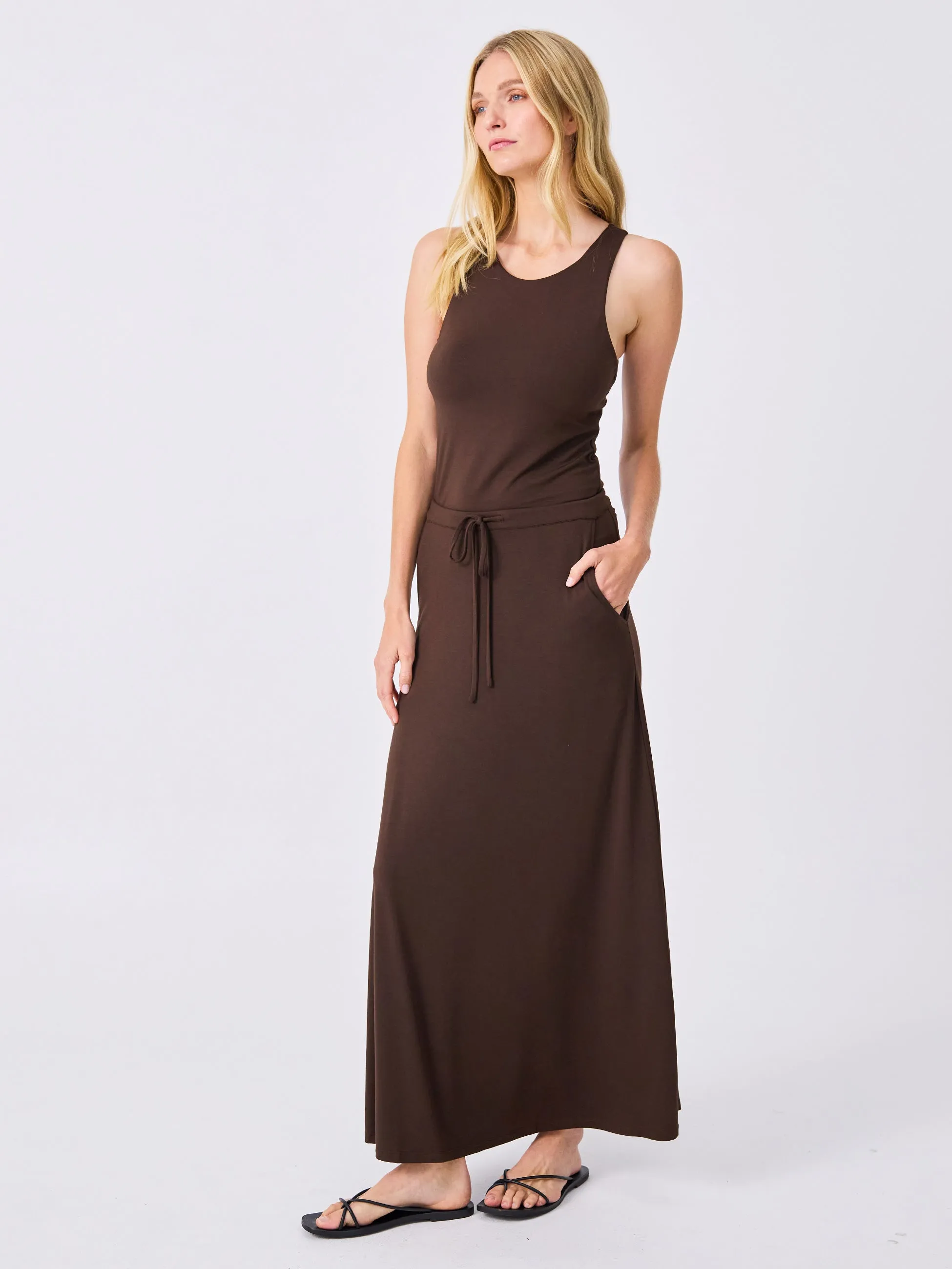 Ultimate Maxi Skirt  - Coffee Bean