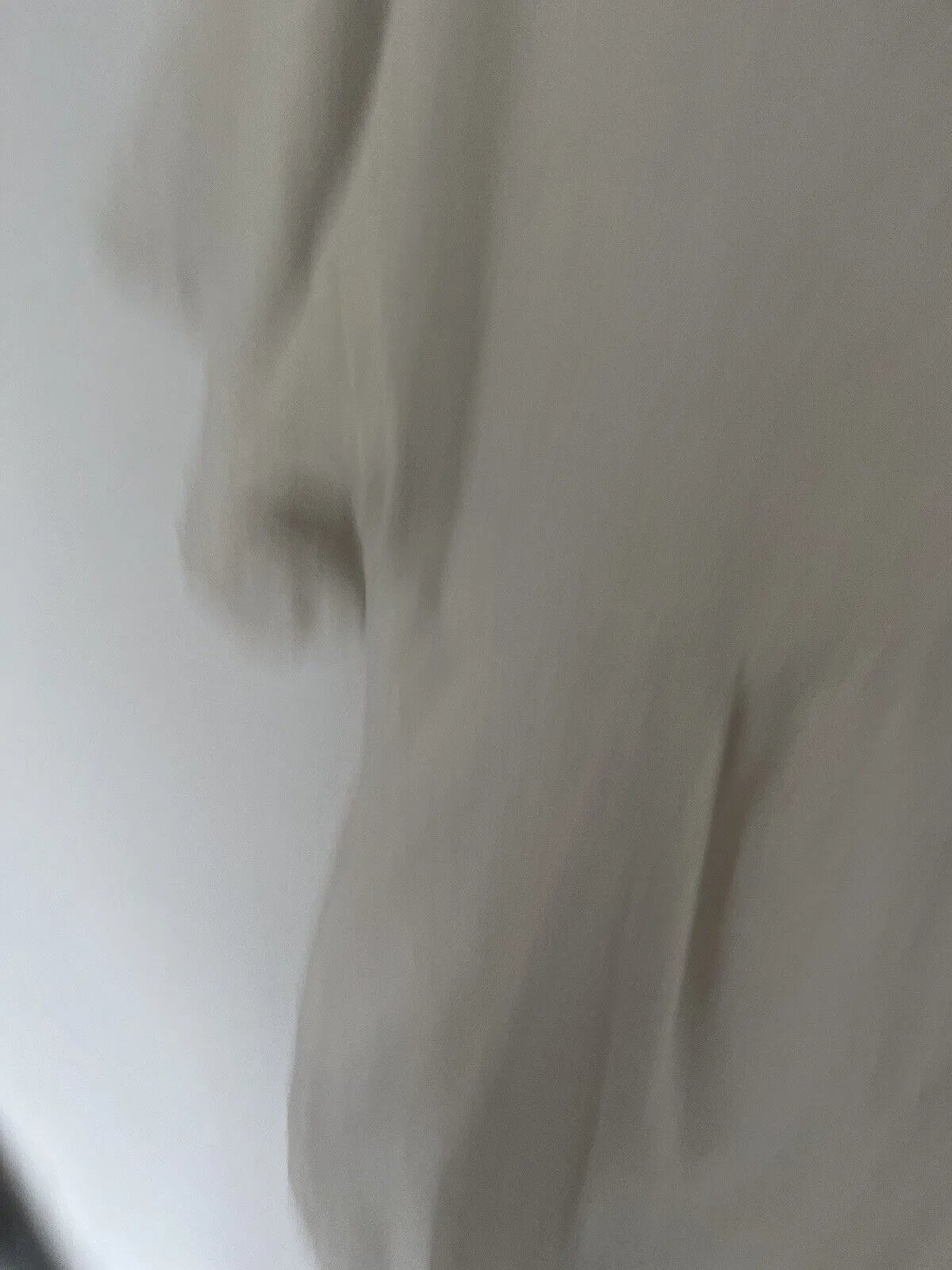 Unbranded Cotton Linen Dress Irregular Hem with Pockets Cream Boho Lagenlook