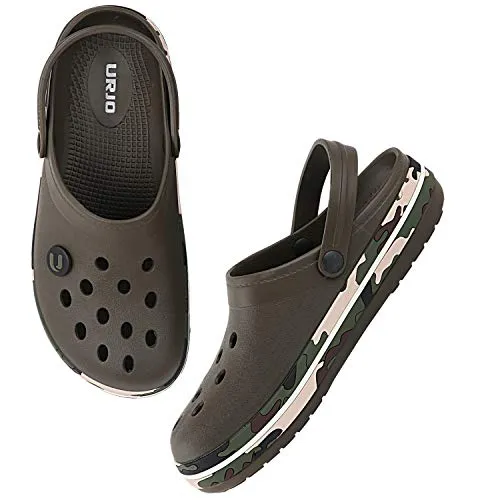 URJO Olive Clogs-8 UK (42 EU) (Men_CAMO)