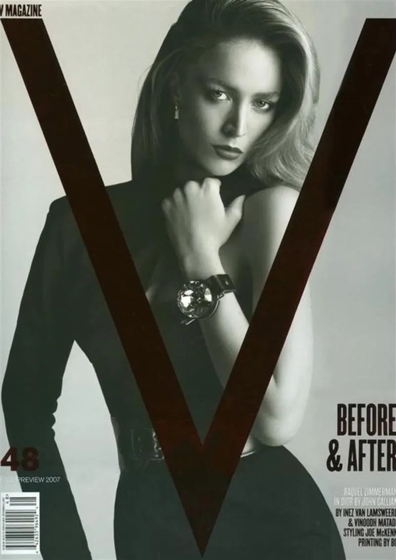 V Magazine #48 Fall 2007 RAQUEL ZIMMERMANN Bridget Hall NATASHA POLY Anja Rubik