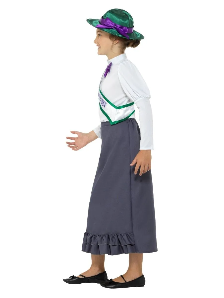 Victorian Suffragette Girls Costume