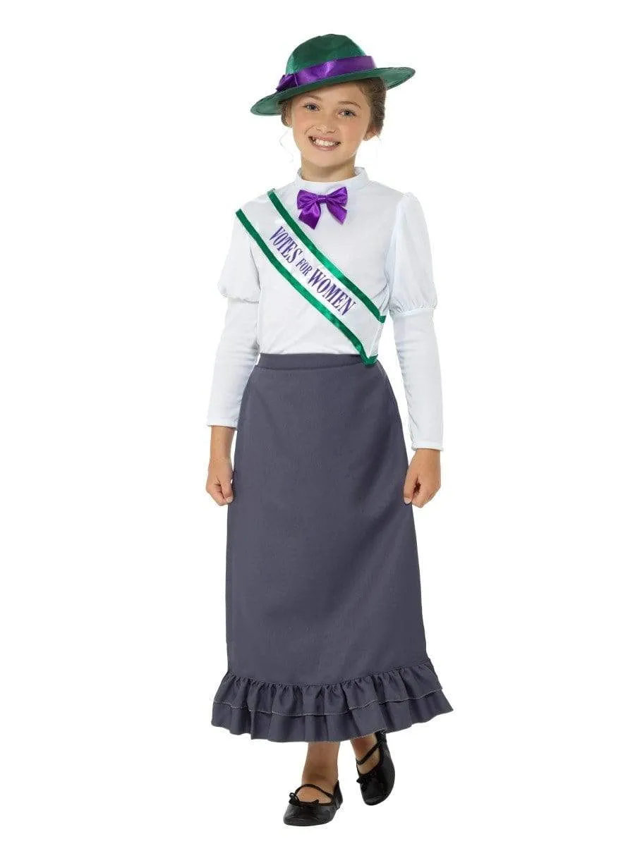 Victorian Suffragette Girls Costume