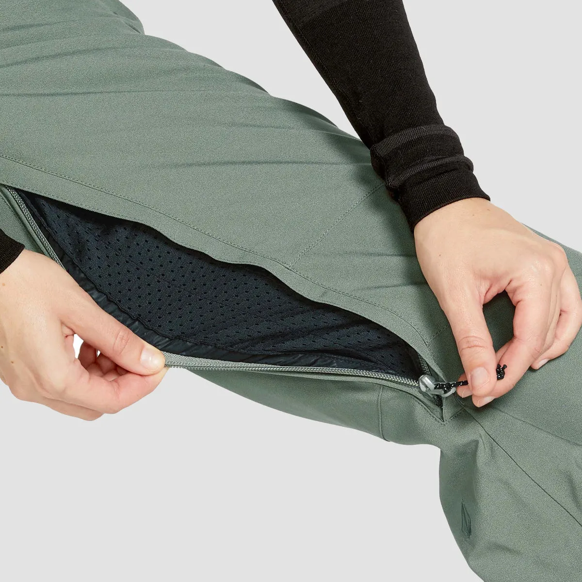Volcom Swift 15K Bib Overall Snow Pants Lichen Green - Womens