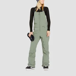 Volcom Swift 15K Bib Overall Snow Pants Lichen Green - Womens