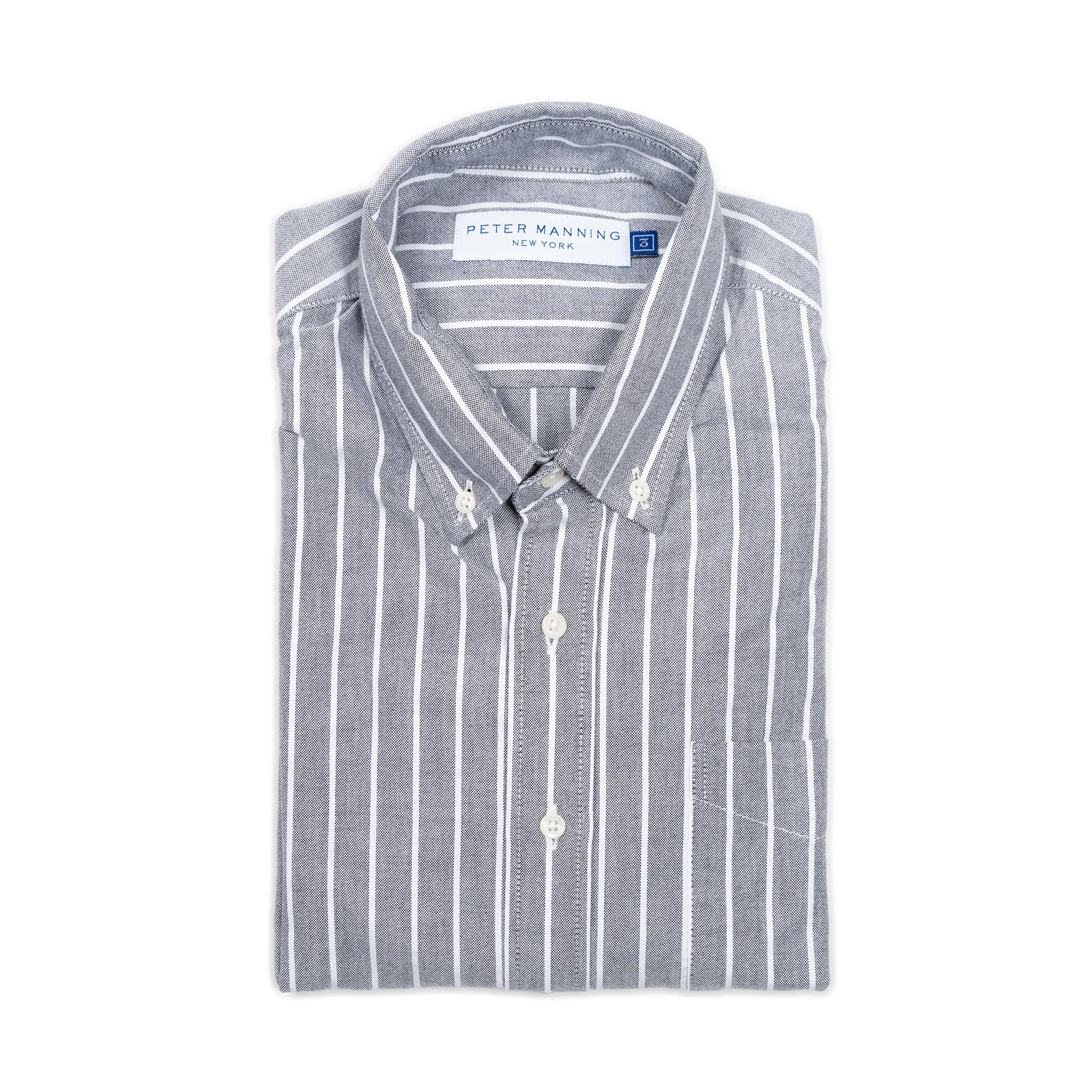 Weekend Oxford Slim Fit - Grey Stripe