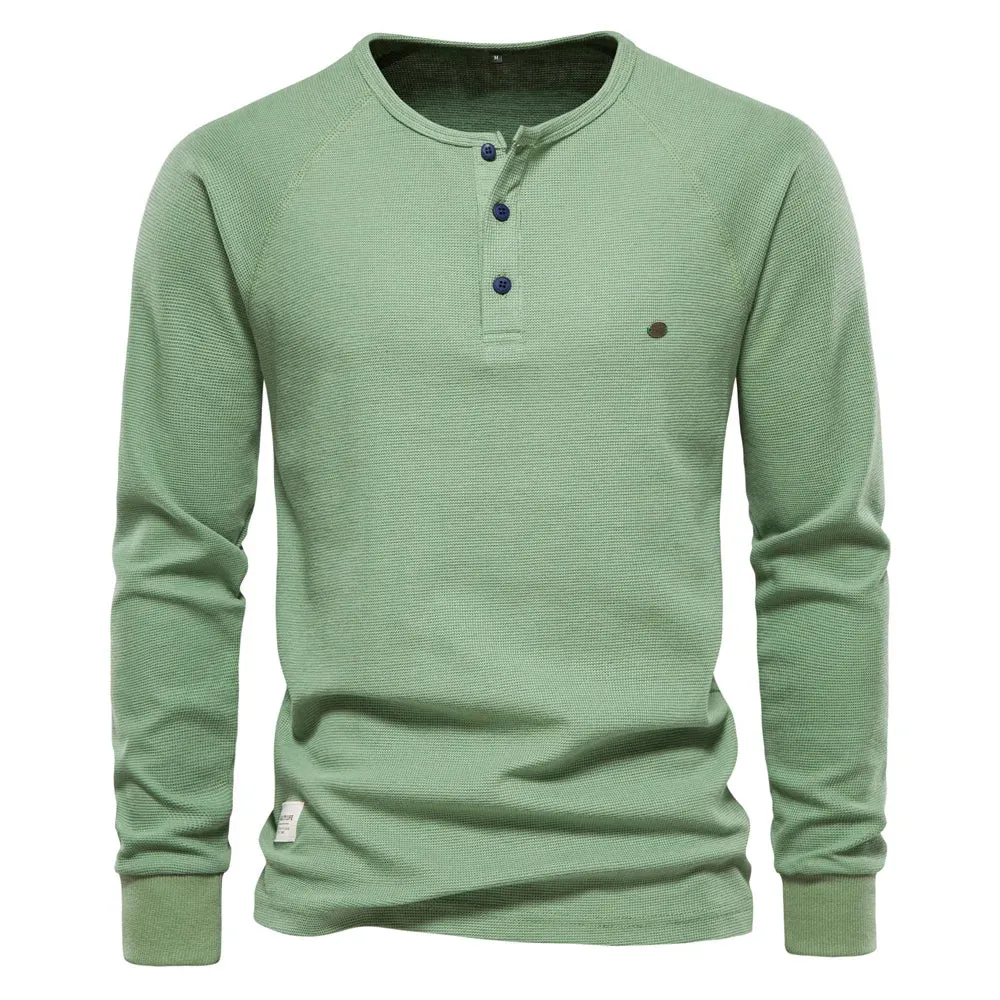 West Louis™ Men Long Sleeve Basic Breathable Pullover Shirt
