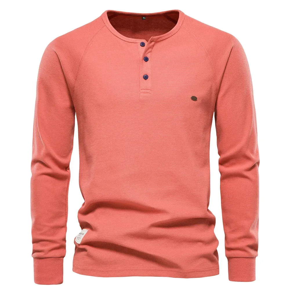 West Louis™ Men Long Sleeve Basic Breathable Pullover Shirt