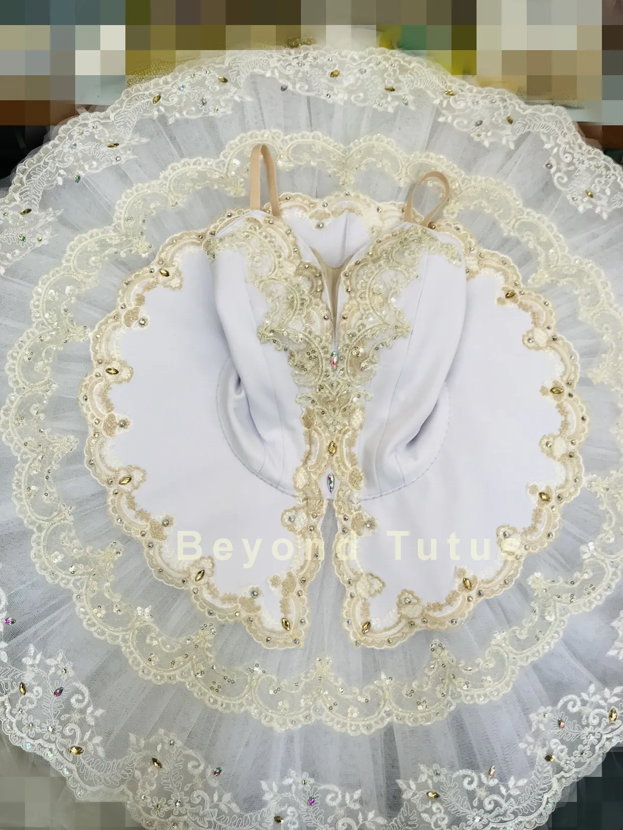 White and Gold Professional Tutu