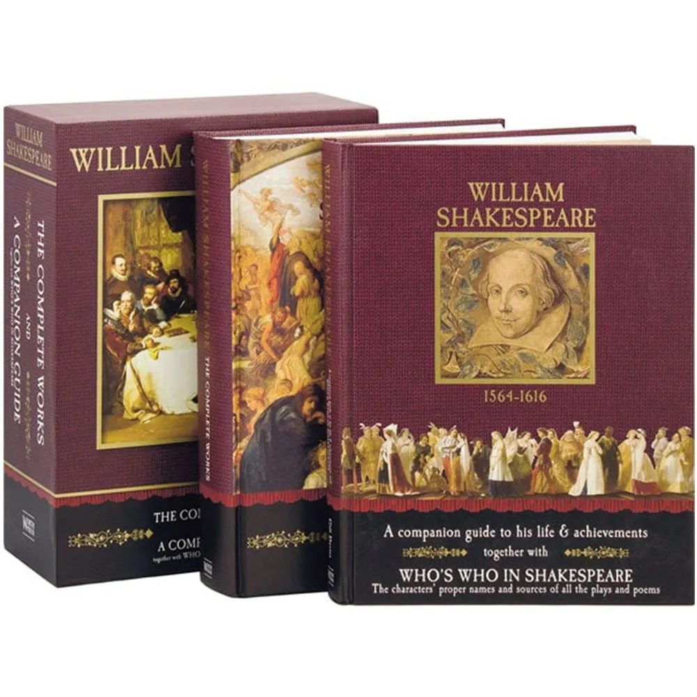 William Shakespeare 1564-1616 The Complete Works and A Companion Guide 2 books Set