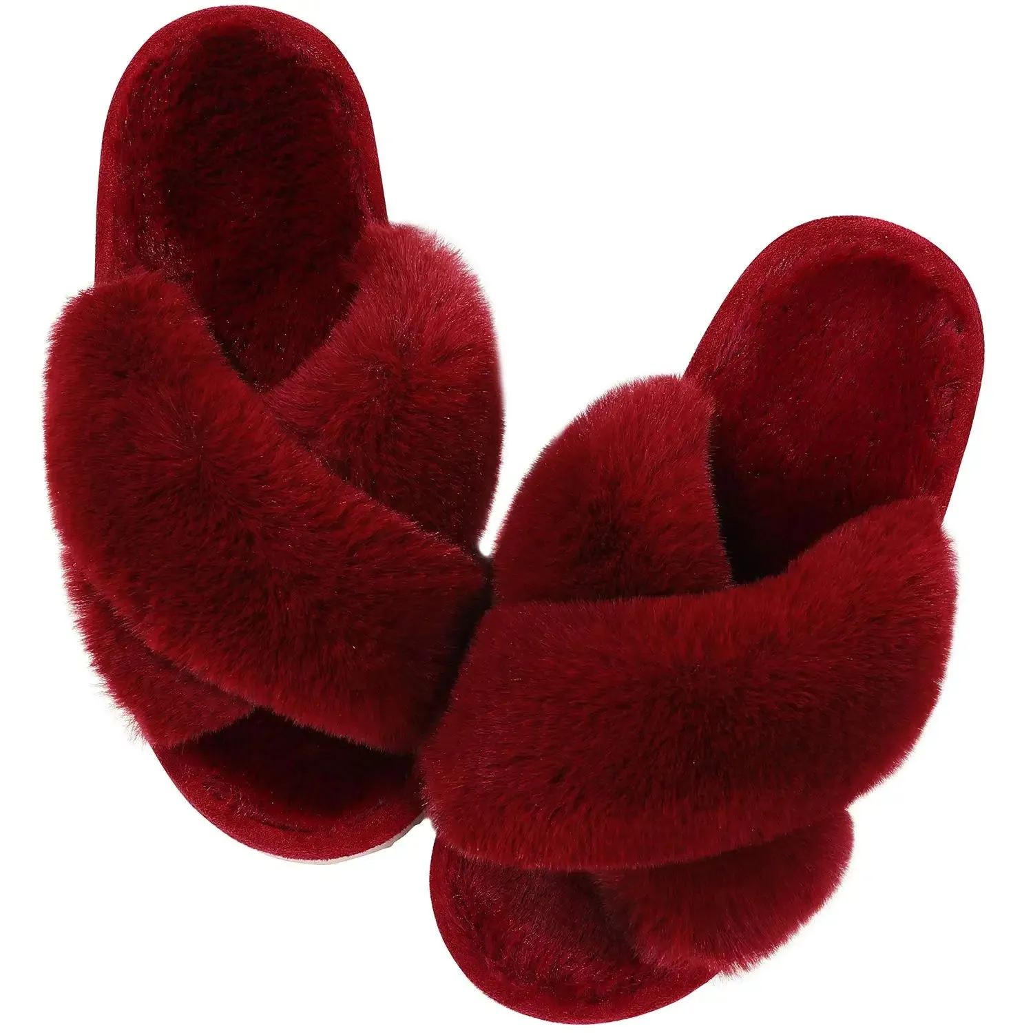 Winter Casual Fluffy Soft Warm Slippers