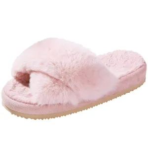 Winter Casual Fluffy Soft Warm Slippers