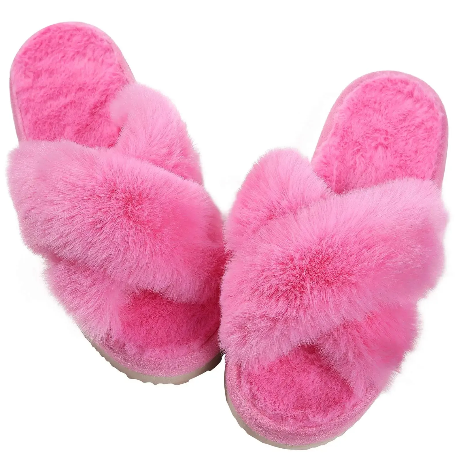 Winter Casual Fluffy Soft Warm Slippers