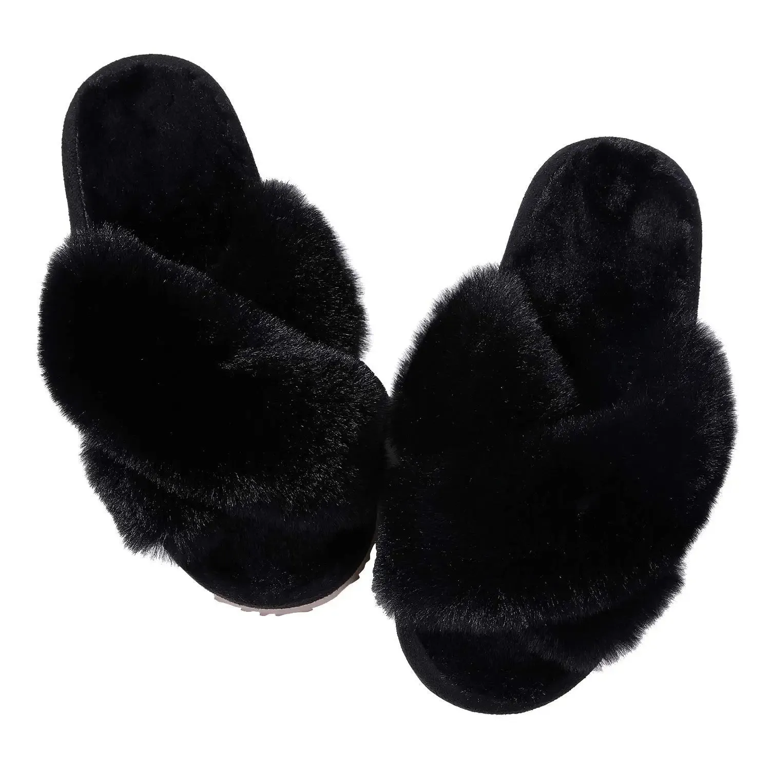 Winter Casual Fluffy Soft Warm Slippers