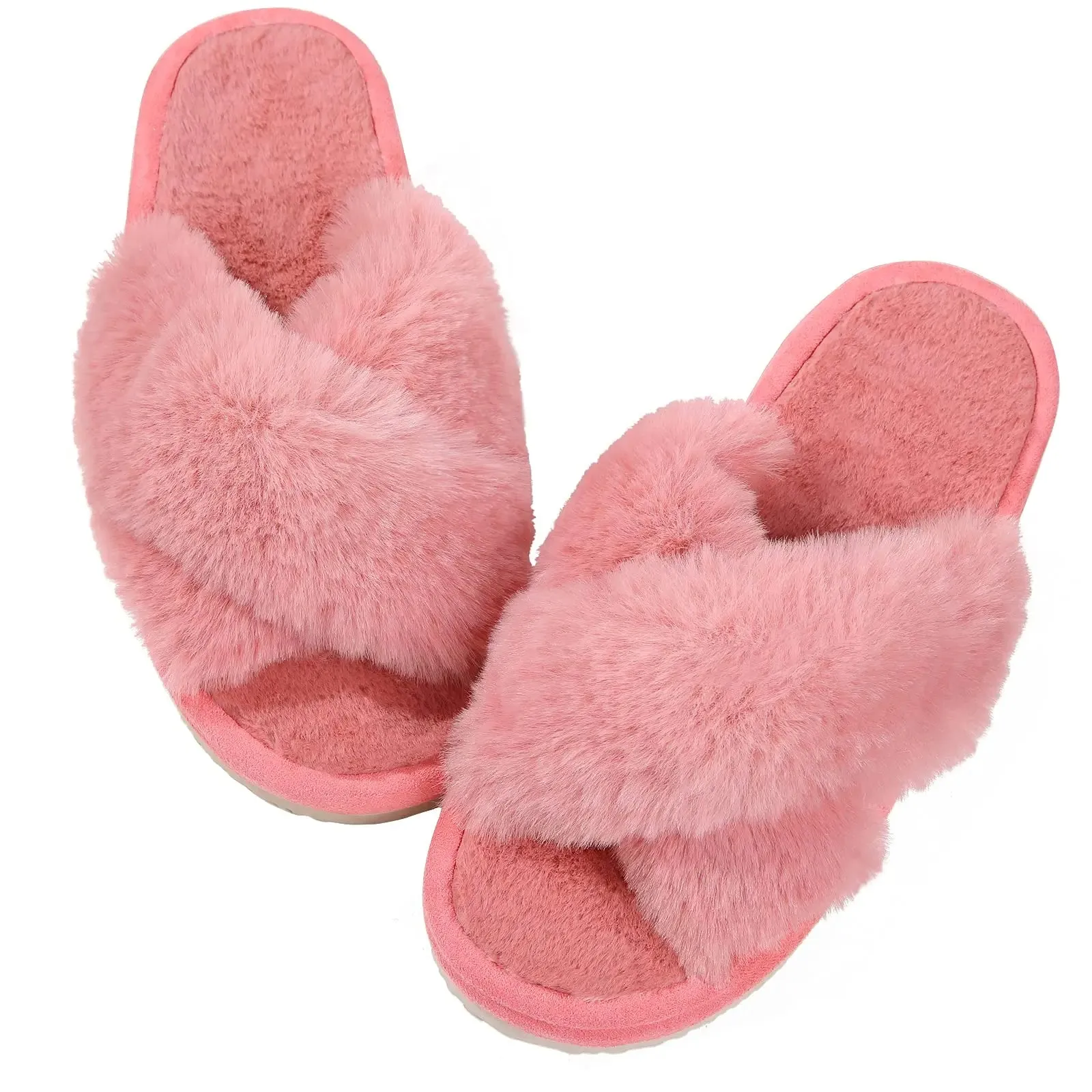 Winter Casual Fluffy Soft Warm Slippers
