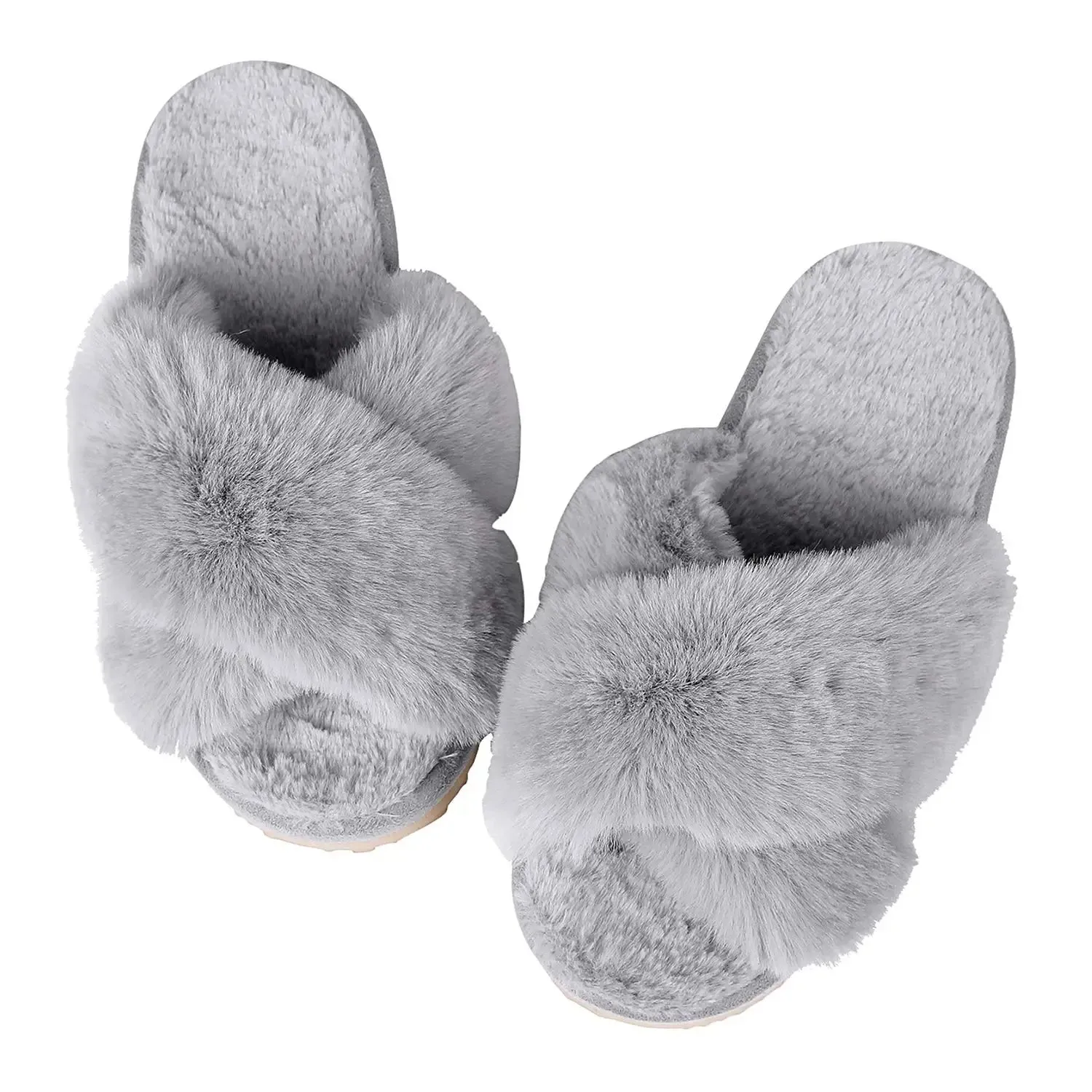 Winter Casual Fluffy Soft Warm Slippers