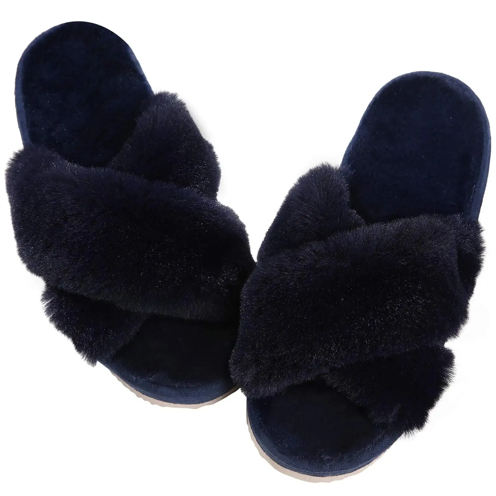 Winter Casual Fluffy Soft Warm Slippers