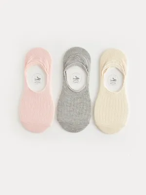 Women Flat Ballerina Socks 3 Pack