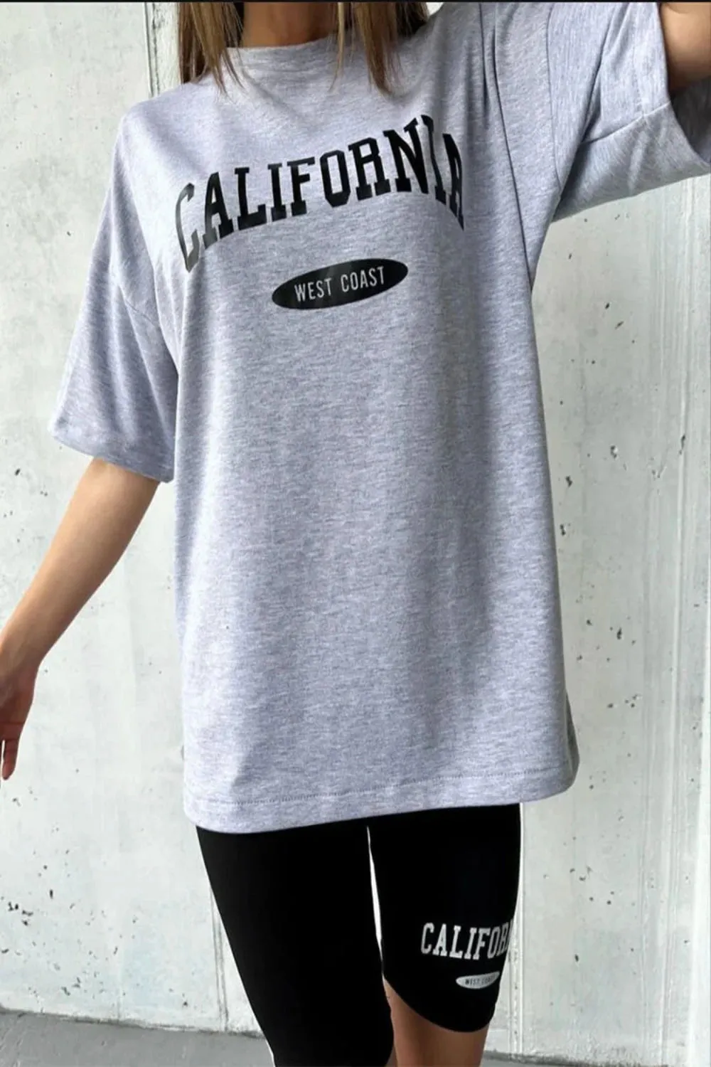 Women Simple Letter Print Cotton T-shirts