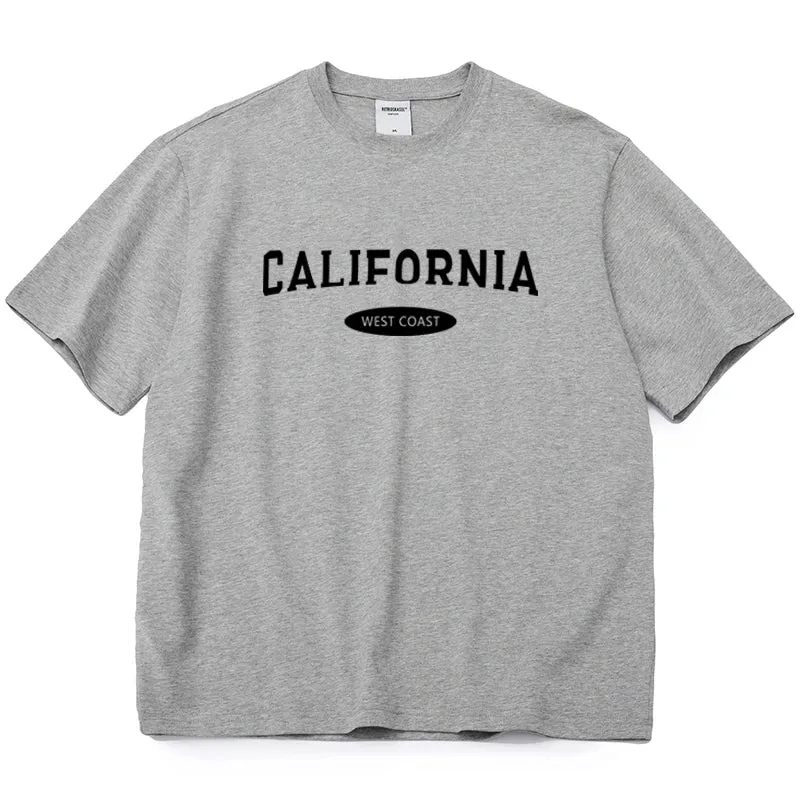 Women Simple Letter Print Cotton T-shirts