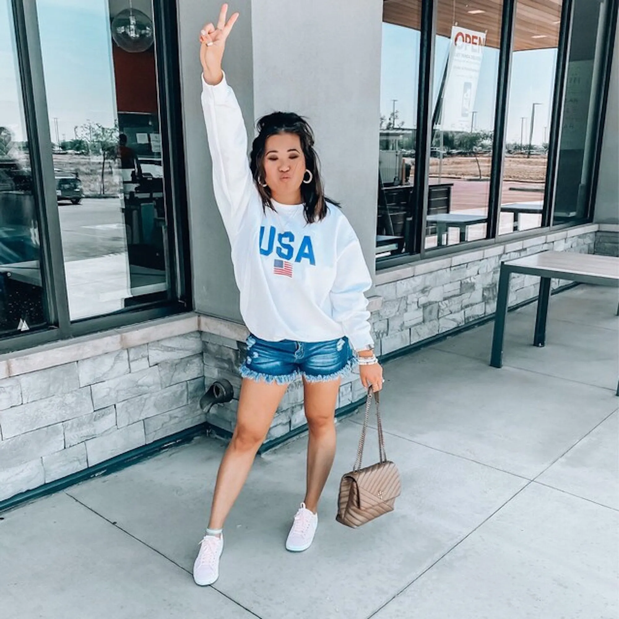 Women's American USA Sweatshirt