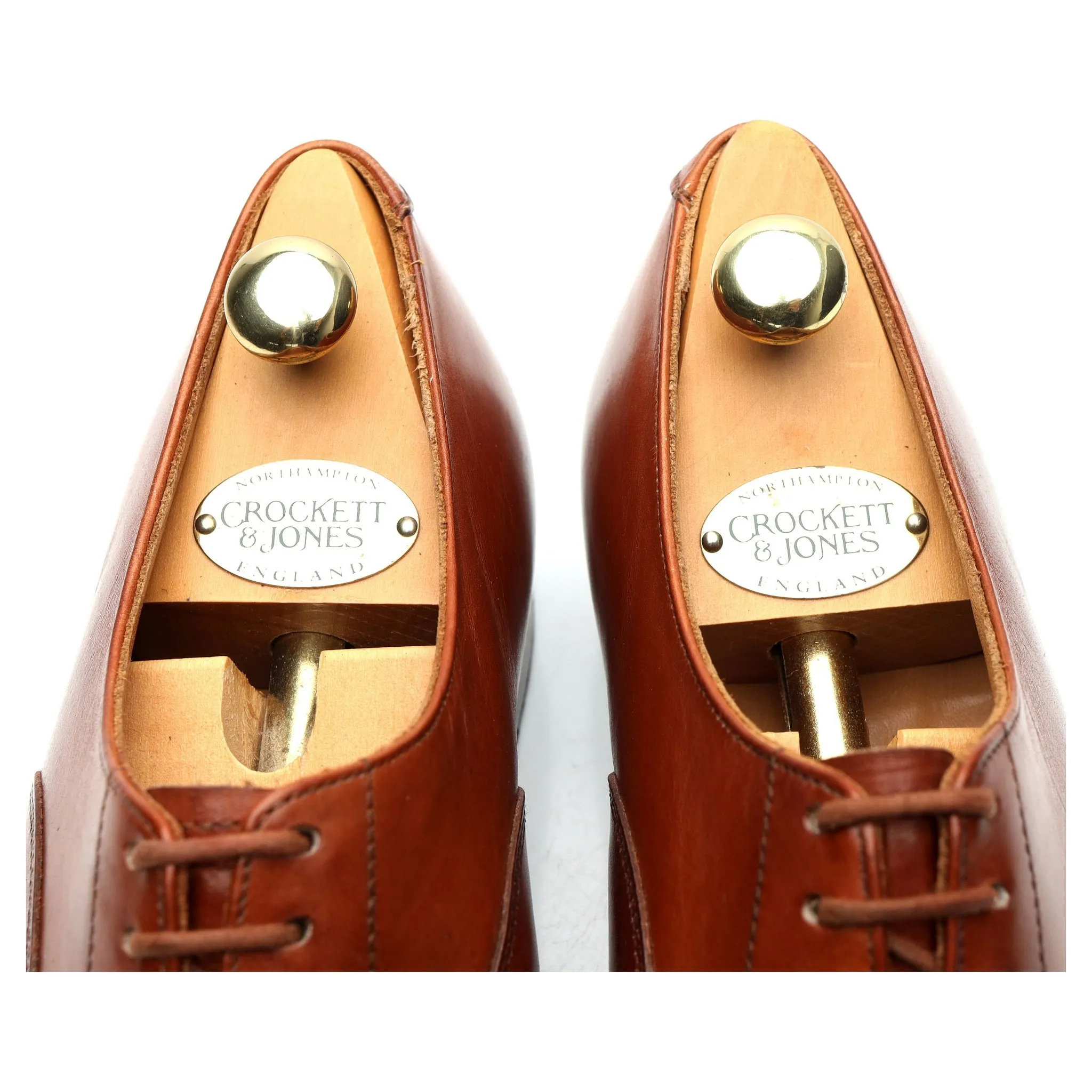 Women's 'Ashby' Tan Brown Leather Oxford UK 4.5 C