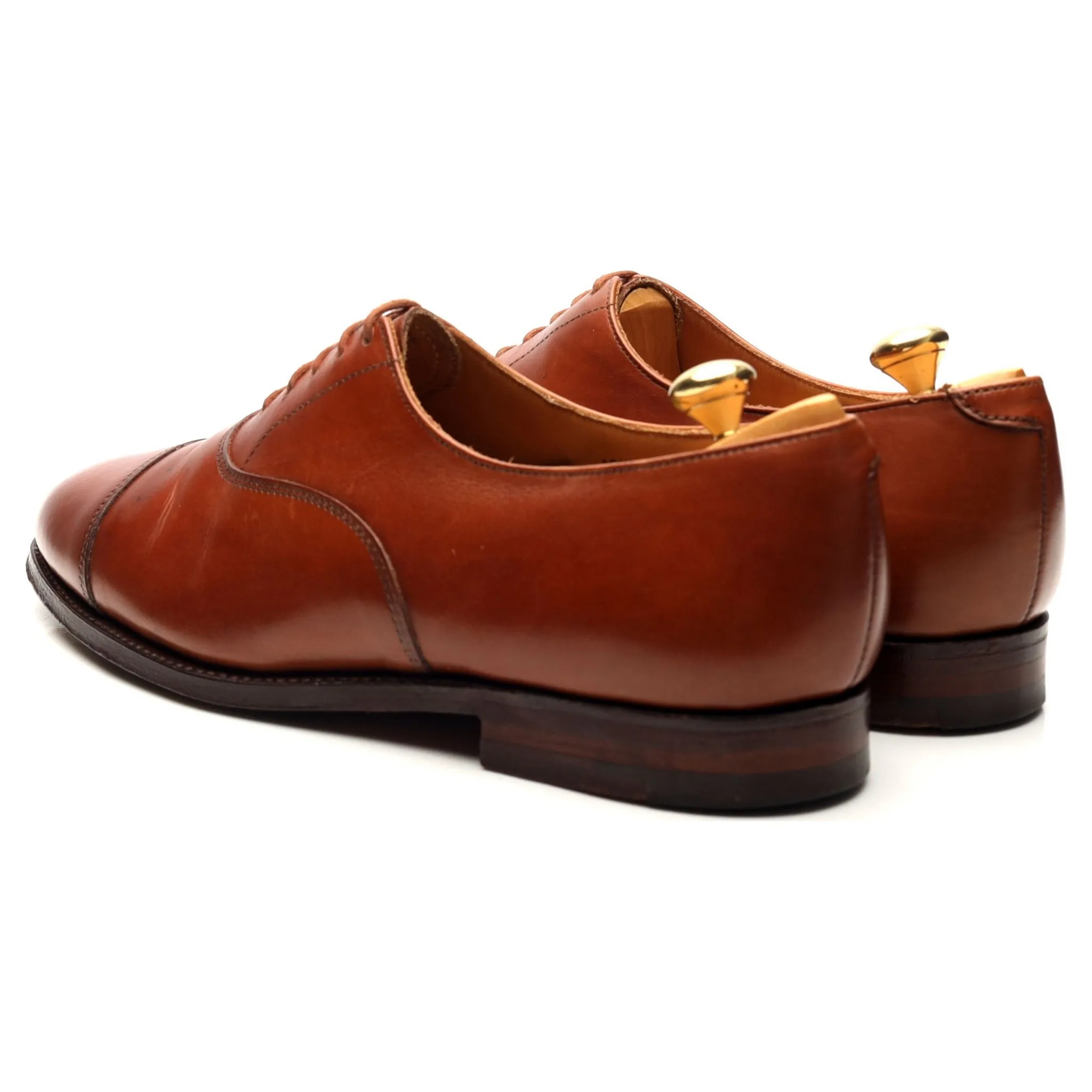 Women's 'Ashby' Tan Brown Leather Oxford UK 4.5 C