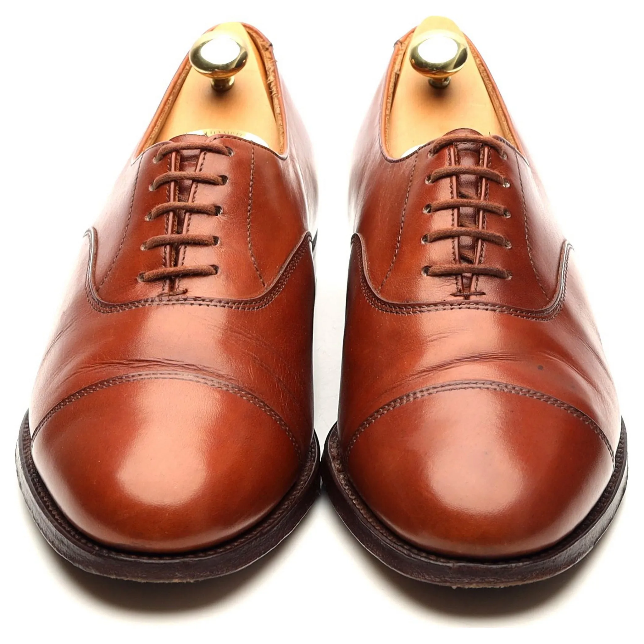 Women's 'Ashby' Tan Brown Leather Oxford UK 4.5 C