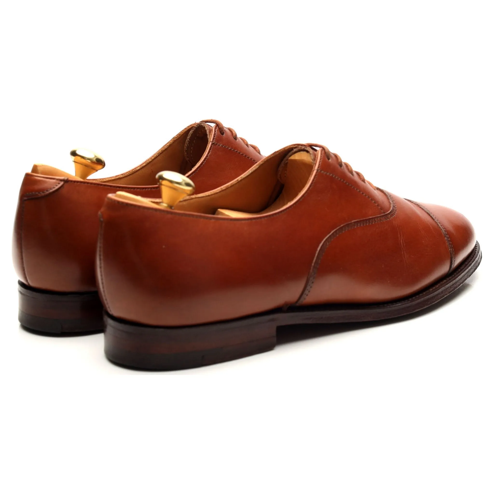 Women's 'Ashby' Tan Brown Leather Oxford UK 4.5 C