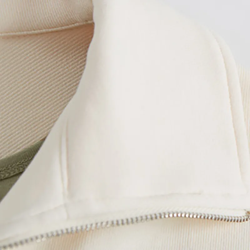 Women's Casual Polo Collar Sweatshirt