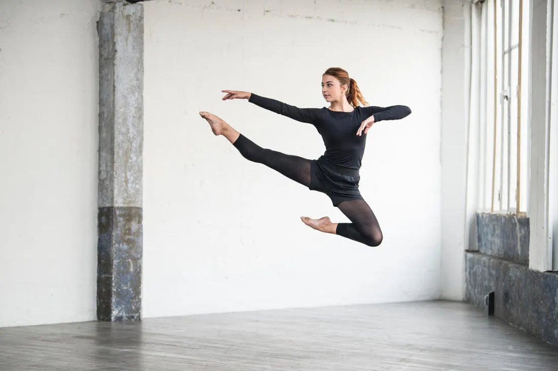 Women's Footless Ballet and Modern Dance Tights - Black