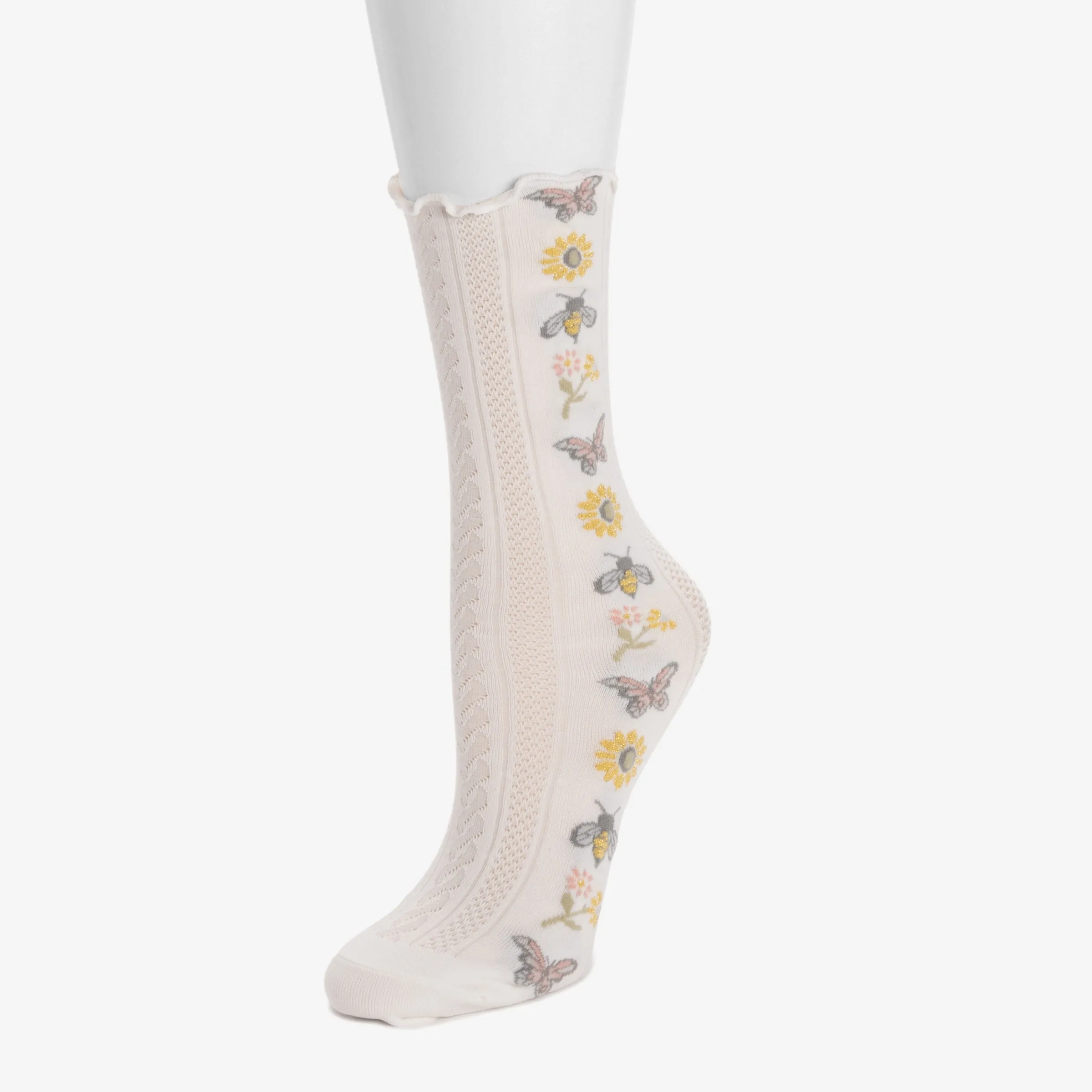 Women's Luxe Slouch Mesh Socks