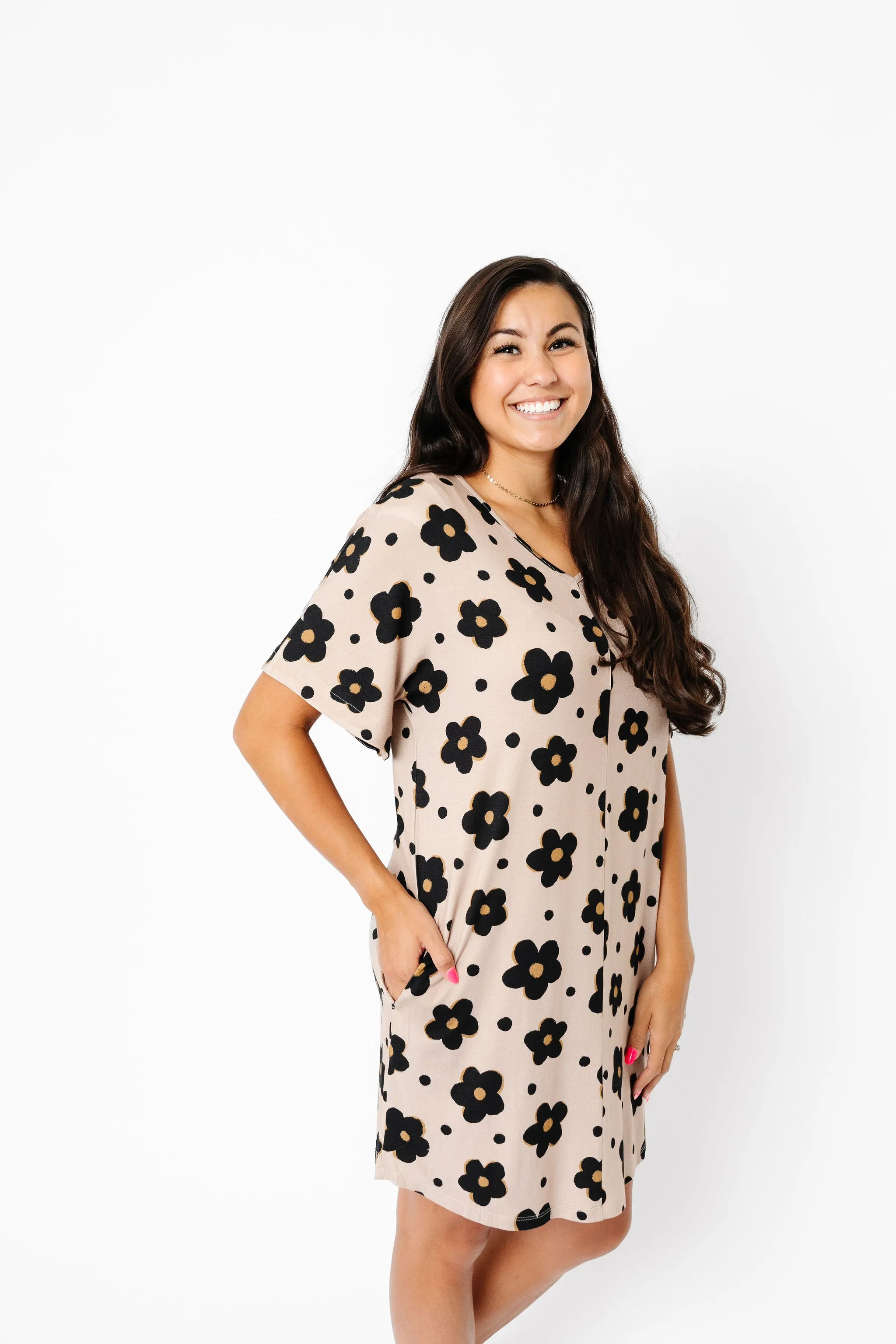 Women's Nightgown - Gemma In Tan