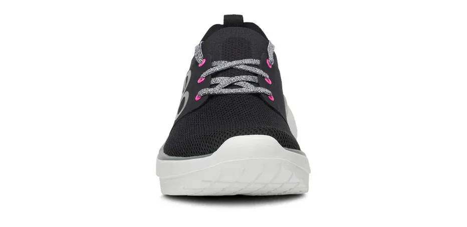 WOMEN'S OOFOS OOMY STRIDE | WHITE / BLACK