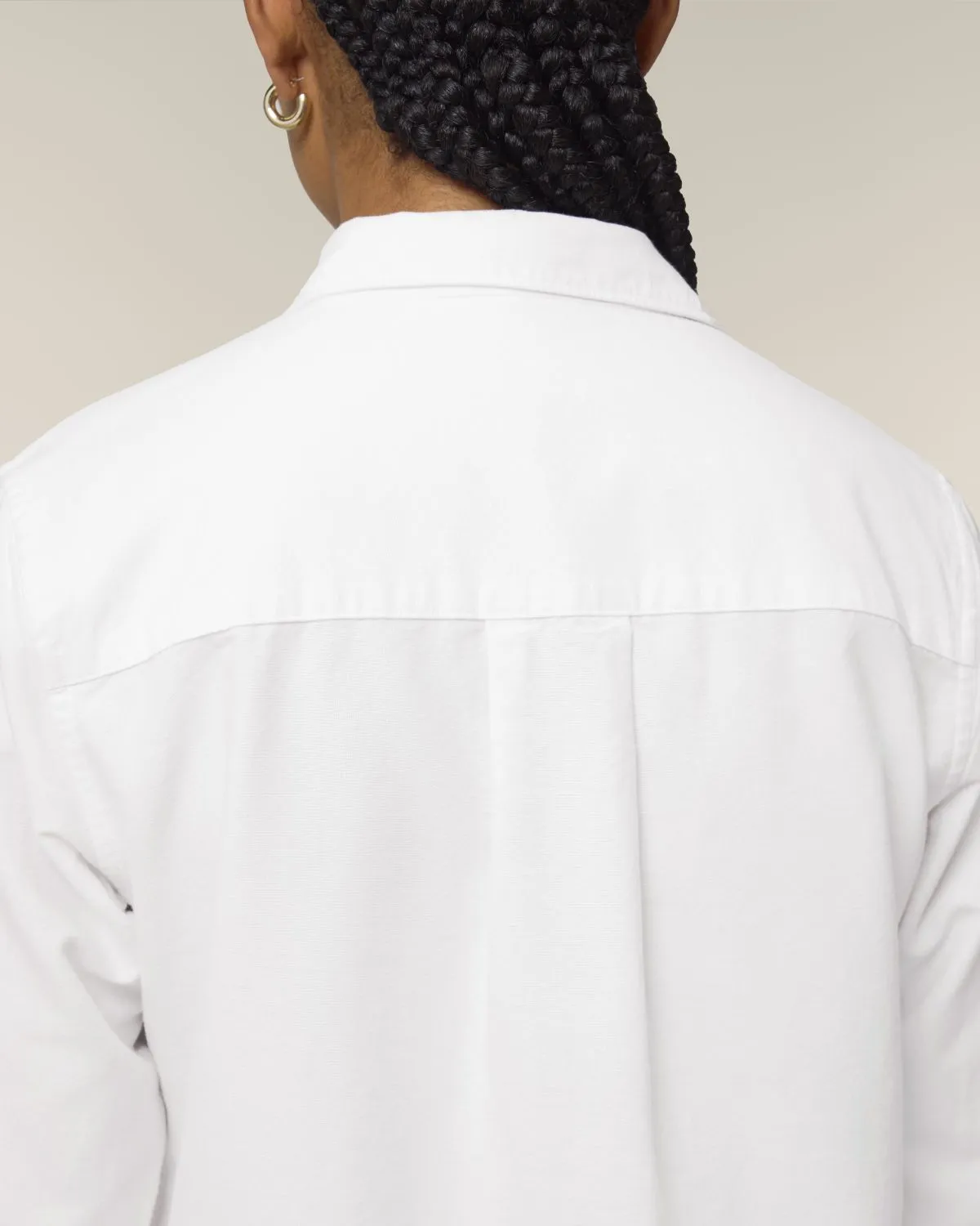Women's Oxford Shirt | White with Black Swallows
