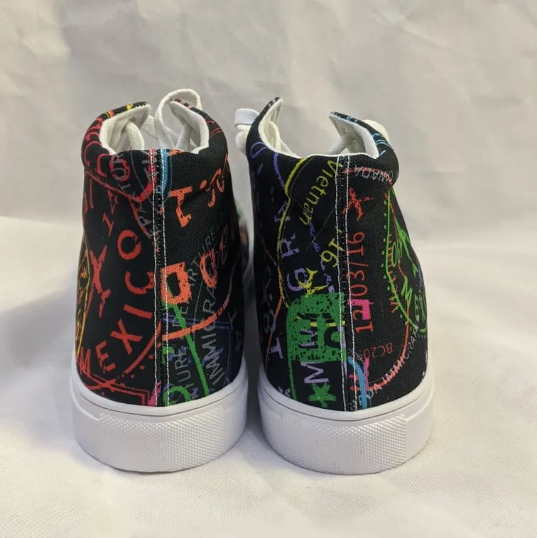Women's Passport Stamps Shoes (Dark)