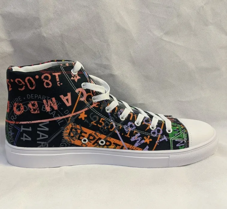 Women's Passport Stamps Shoes (Dark)