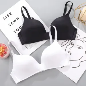 Women's Seamless Bra Sexy Wireless Push-Up Breathable Thin Underwear