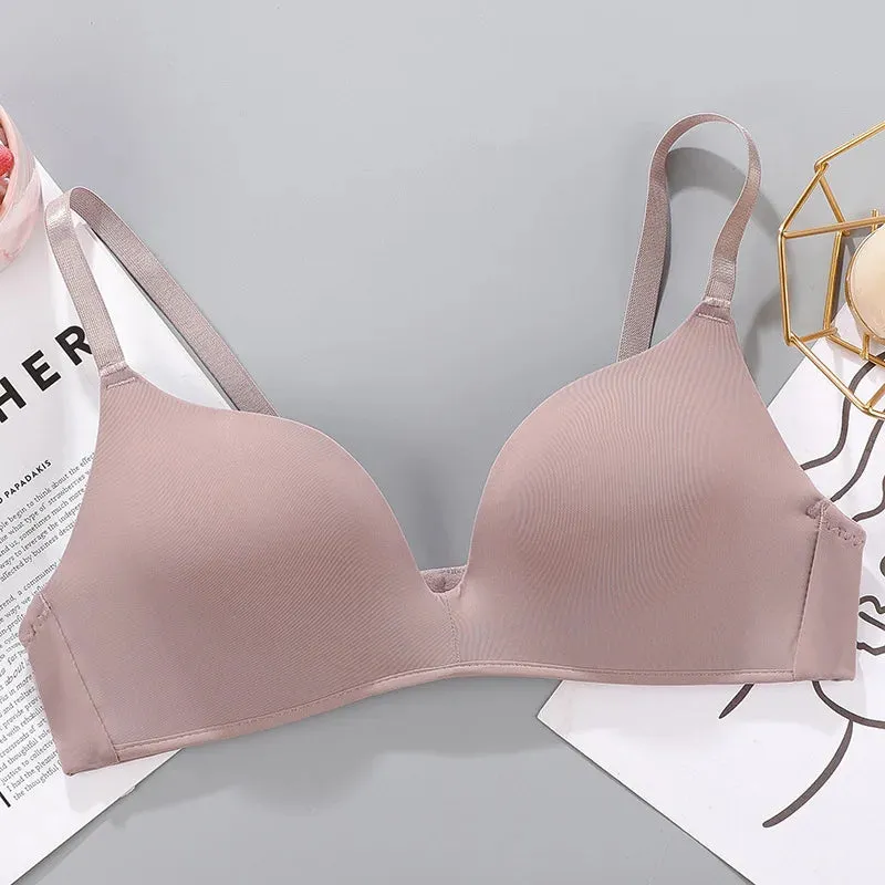 Women's Seamless Bra Sexy Wireless Push-Up Breathable Thin Underwear