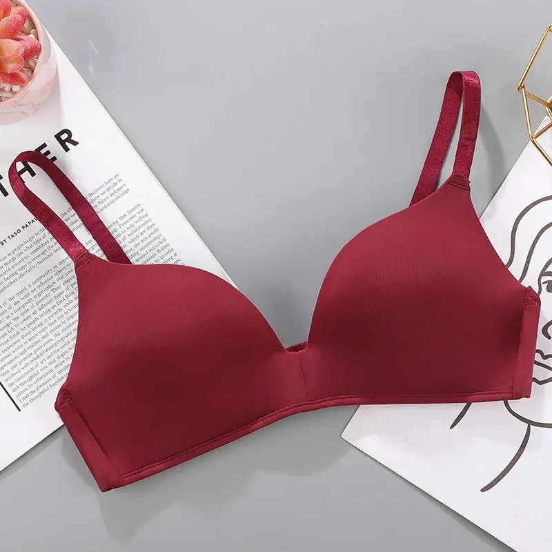 Women's Seamless Bra Sexy Wireless Push-Up Breathable Thin Underwear