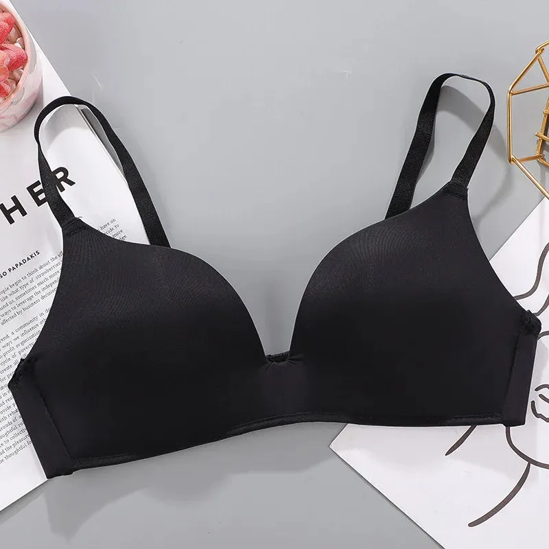 Women's Seamless Bra Sexy Wireless Push-Up Breathable Thin Underwear