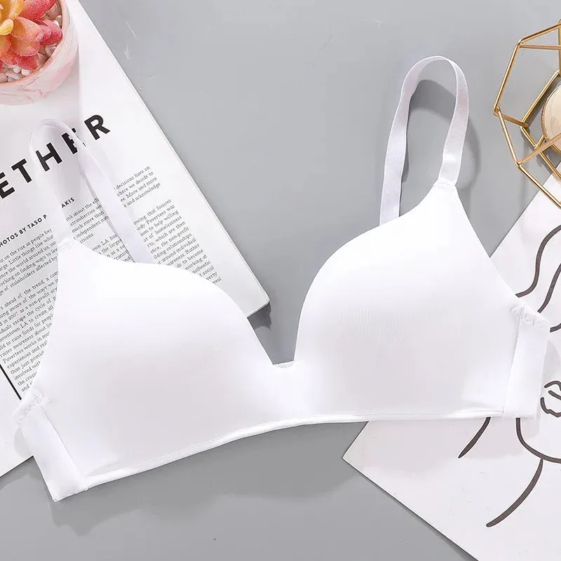 Women's Seamless Bra Sexy Wireless Push-Up Breathable Thin Underwear