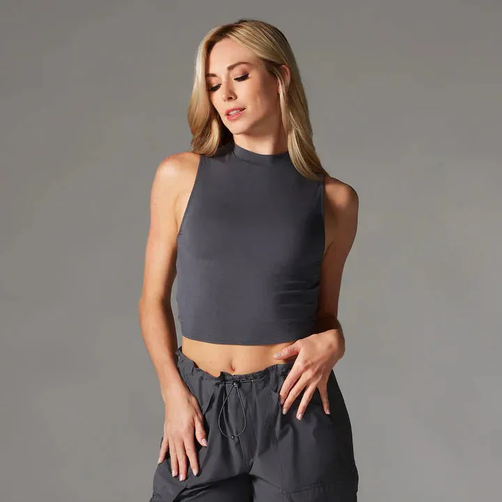 WOMEN'S TAVI TAVILUXE® MOCK NECK TANK | GLACIAL
